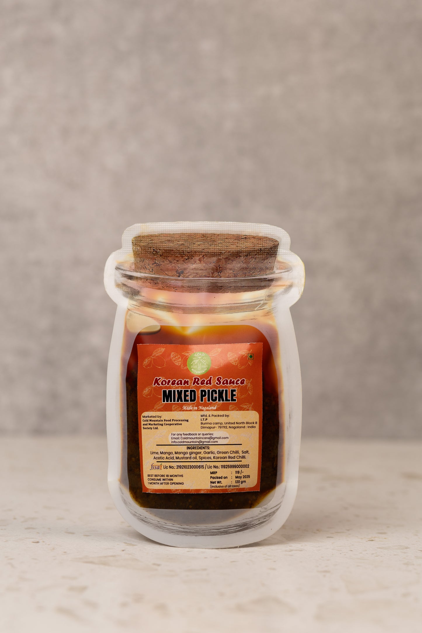 Korean Red Sauce Mixed Pickle (Pouch Pack)