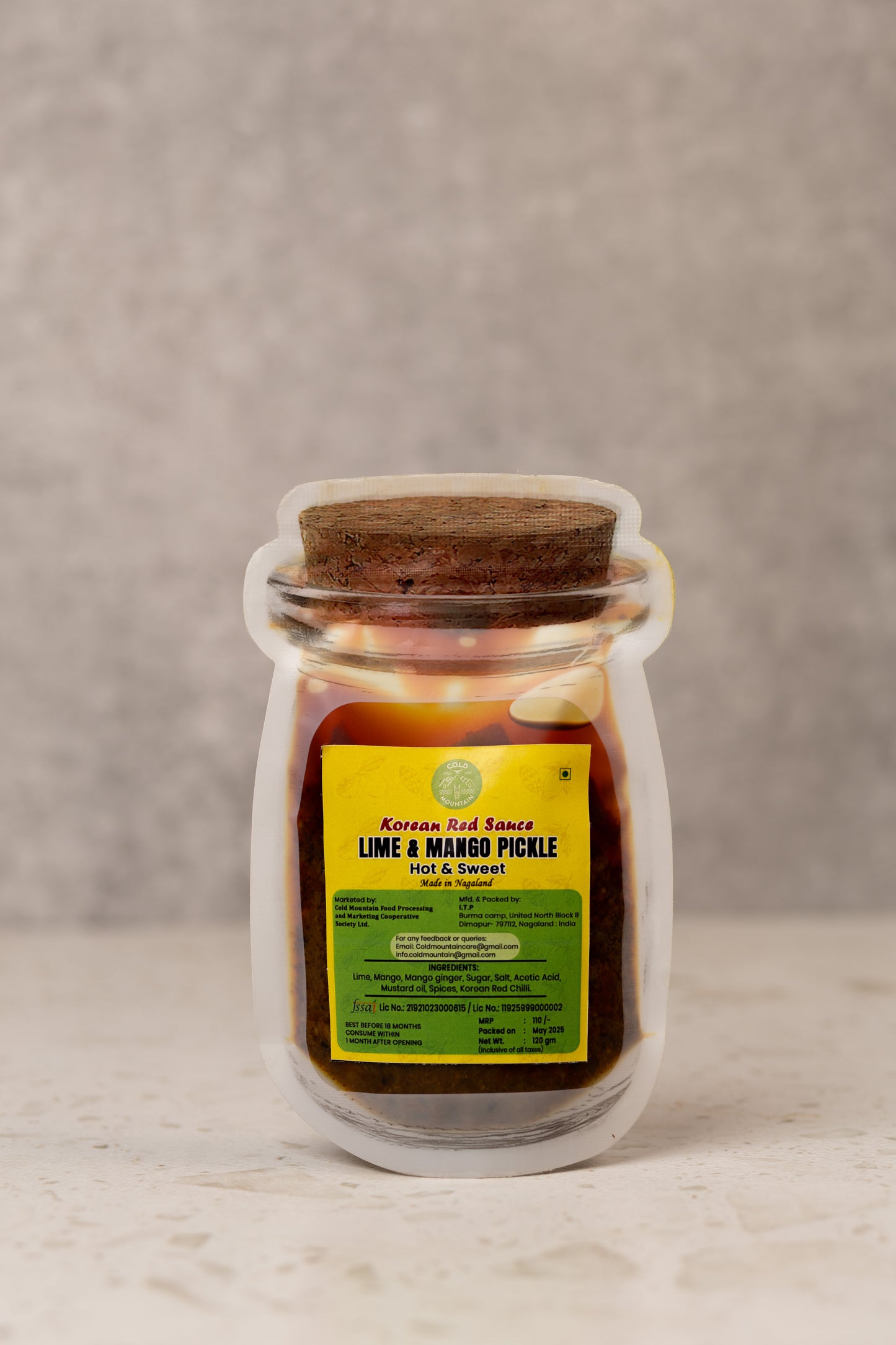 Korean Red Sauce Lime & Mango Pickle(pouch pack)