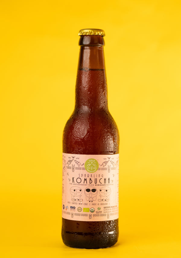 Sparkling kombucha The Antioxidant rich hibiscus Edition 330ml